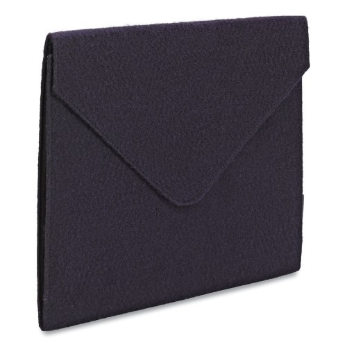 Smead Soft Touch Cloth Expanding Files, 2" Expansion, 1 Section, Snap Closure, Letter Size, Dark Blue