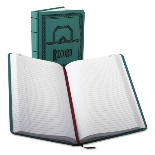 Boorum & Pease Account Record Book, Record-Style Rule, Blue Cover, 11.75 X 7.25 Sheets, 500 Sheets/Book