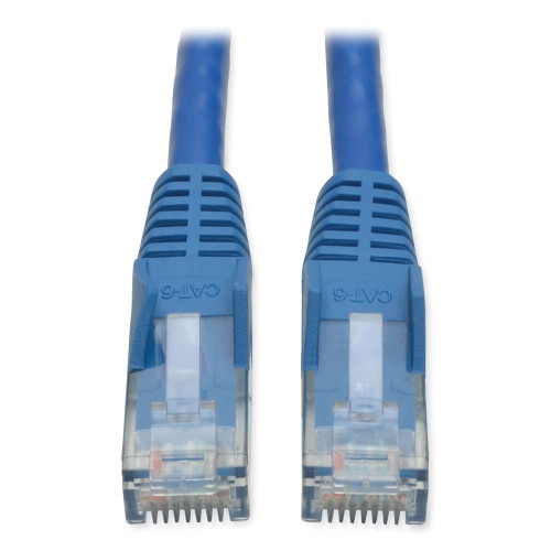 Tripp Lite Cat6 Gigabit Snagless Molded Patch Cable, 10 Ft, Blue