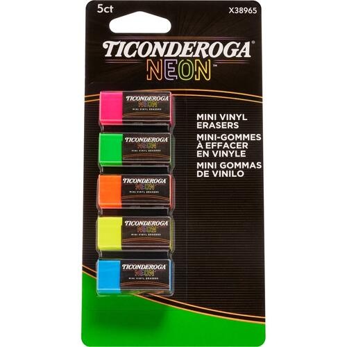 Ticonderoga Neon Mini Erasers