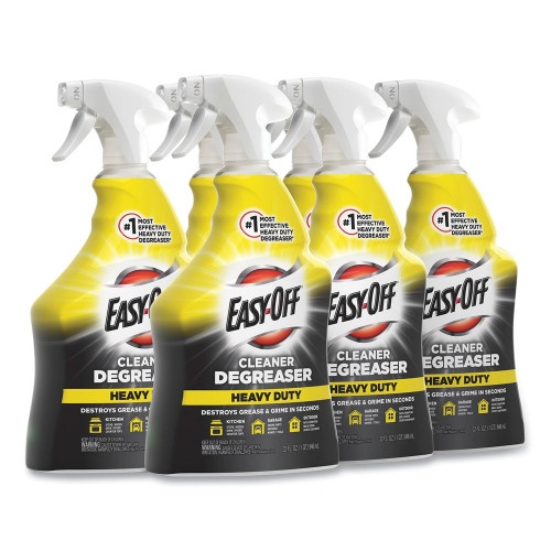 Easy-Off Heavy Duty Cleaner Degreaser, 32 Oz Spray Bottle, 6/Carton