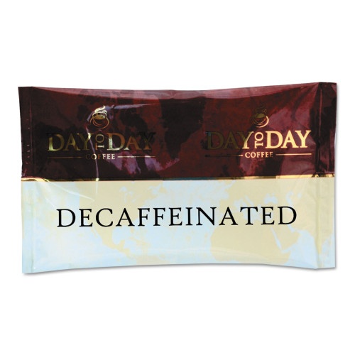 Day To Day Coffee 100% Pure Coffee, Decaffeinated, 1.5 Oz Pack, 42 Packs/Carton