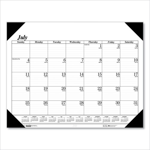 House Of Doolittle Recycled Economy 14-Month Academic Desk Pad Calendar, 22 X 17, 2020-2021