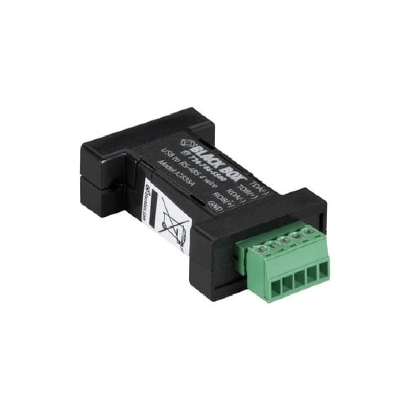 Black Box Usb 2.0 To Rs-485 4-Wire Converter - Terminal Block, 1-Port ...