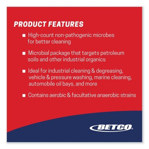 Betco Bioactive Solutions Grease Solv, Orange Scent, 1 Gal Bottle, 4/Carton