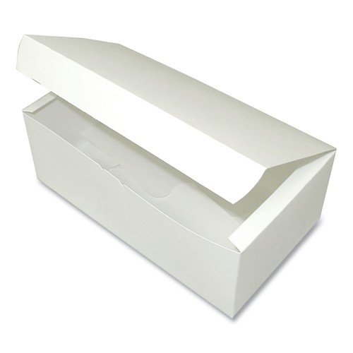 Dixie Tuck-Top One-Piece Paperboard Take-Out Box, 7 X 4.25 X 2.75, White, Paper, 300/Carton