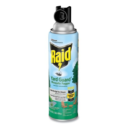 Raid Yard Guard Fogger, 16 Oz Aerosol Spray, 12/Carton