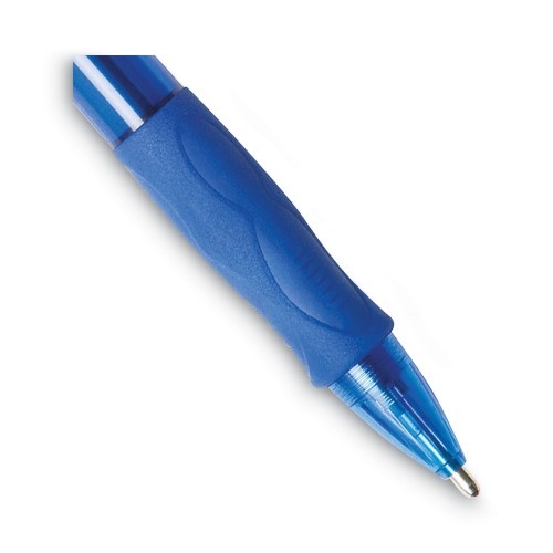 Bic Velocity Atlantis Bold Retractable Ballpoint Pen, 1.6Mm, Blue Ink & Barrel, 36/Pack