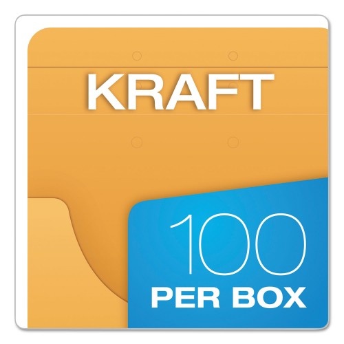 Pendaflex Expandable Kraft Retention Jackets, Straight Tab, Letter/Legal Size, Brown, 100/Box