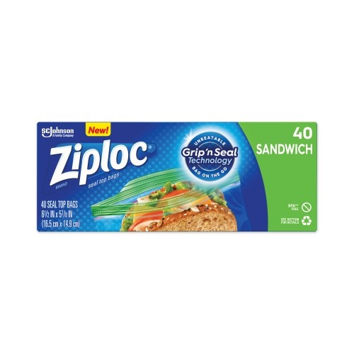 Ziploc Double Zipper Freezer Bags 7 34 x 7 Clear 38 Bags Per Box