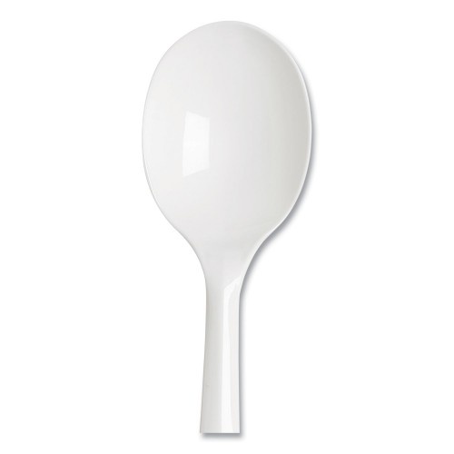 Dixie Plastic Cutlery, Mediumweight Soup Spoons, White, 1,000/Carton