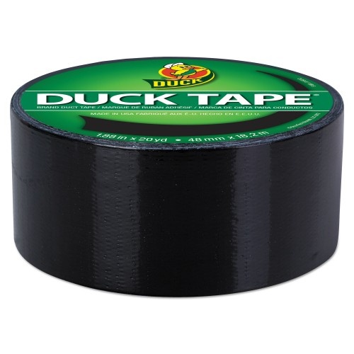 Duck Colored Duct Tape, 3" Core, 1.88" X 20 Yds, Black