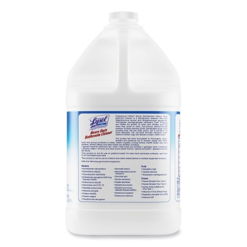 Lysol Disinfectant Heavy-Duty Bathroom Cleaner Concentrate, 1 Gal Bottle, 4/Carton