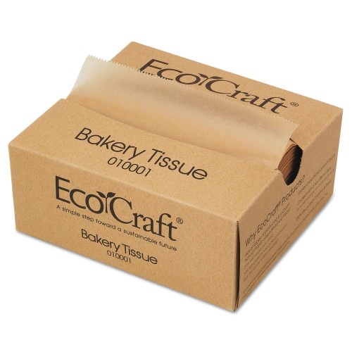 Bagcraft Ecocraft Interfolded Dry Wax Deli Sheets, 6 X 10 3/4, Natural,1000/Box, 10 Bx/Ct