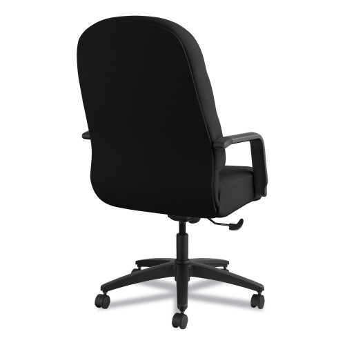 Hon Pillow-Soft 2090 Series Executive High-Back Swivel/Tilt Chair, Supports Up To 300 Lbs., Black Seat/Black Back, Black Base