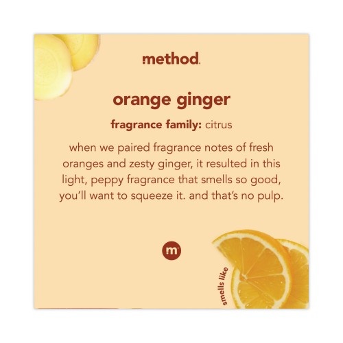 Method Foaming Hand Wash, Orange Ginger, 10 Oz Pump Bottle