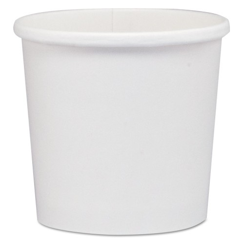 Solo Flexstyle Double Poly Paper Containers, 12 Oz, 3.6" Diameter, White, Paper, 25/Bag, 20 Bags/Carton