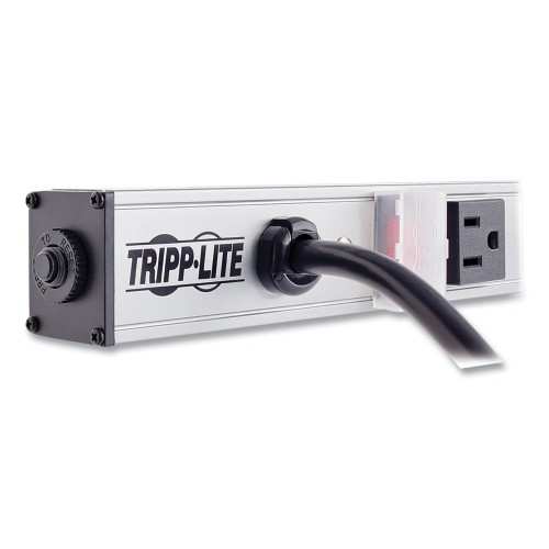 Tripp Lite Vertical Power Strip, 8 Outlets, 15 Ft Cord, Silver