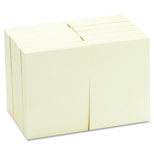 Abilityone 753001 Skilcraft Self-Stick Note Pads, 2 X 3, Unruled, Yellow, 100 Sheets, Dozen