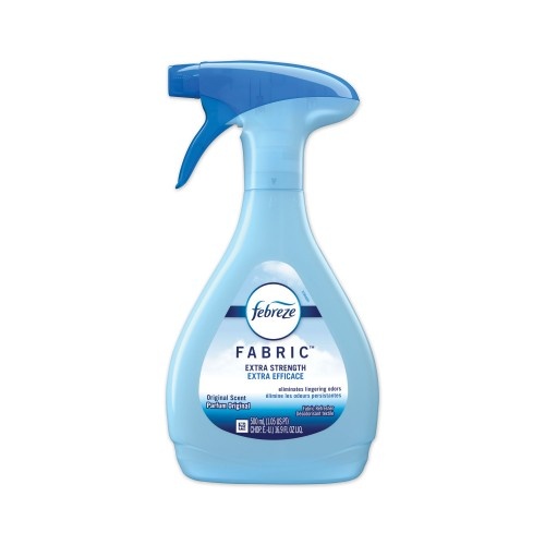 Febreze Fabric Refresher/Odor Eliminator, Extra Strength, Original, 16.9 Oz Spray Bottle, 8/Carton