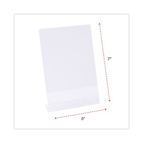 Universal Clear L-Style Freestanding Frame, 5 X 7 Insert, 3/Pack
