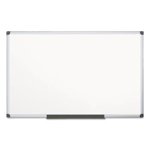 Dry Erase Board with Aluminum Frame, 36 x 24, Melamine White