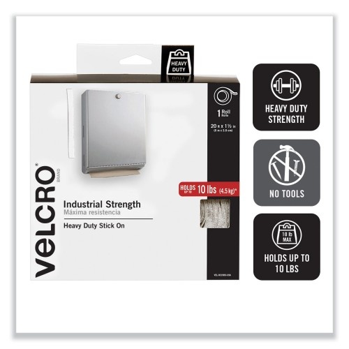 VELCRO® Brand Industrial Strength Heavy-Duty Fastener, 1.88 dia, Black, 4  Fasteners