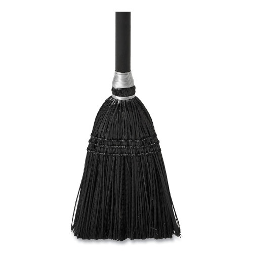 Rubbermaid Commercial Lobby Pro Synthetic-Fill Broom, Synthetic Bristles, 37.5" Overall Length, Black