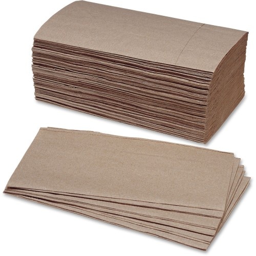 Abilityone 854000 Skilcraft, Folded Paper Towels, Kraft, 9.25 X 5.38, 250/Bundle, 16 Bundles/Box