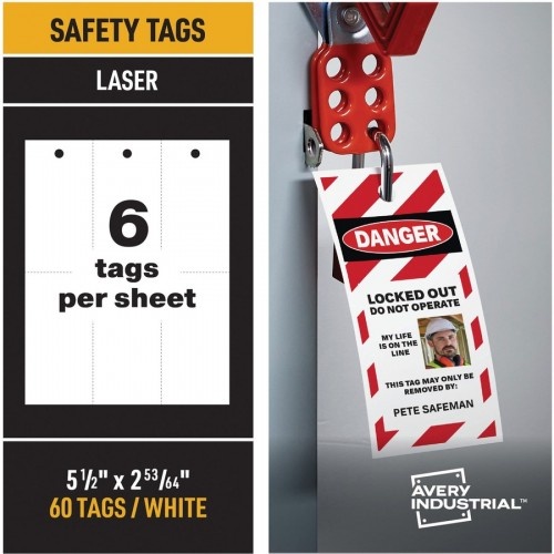 Avery® Ultraduty Lock Out Tag Out Hang Tags