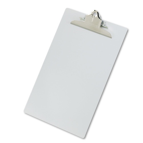 Saunders Recycled Aluminum Clipboard With High-Capacity Clip, 1" Clip Capacity, Holds 8.5 X 14 Sheets, Silver