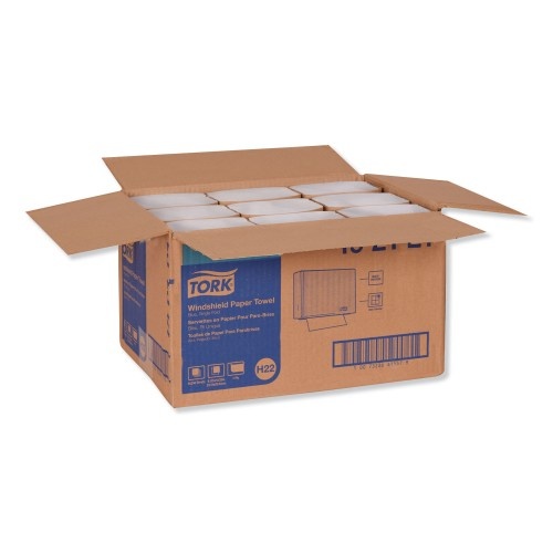 Tork Windshield Towel, One-Ply, 9.13 X 10.25, Blue, 250/Pack, 9 Pack/Carton