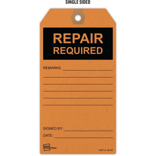 Avery® Preprinted Repair Required Repair Tags