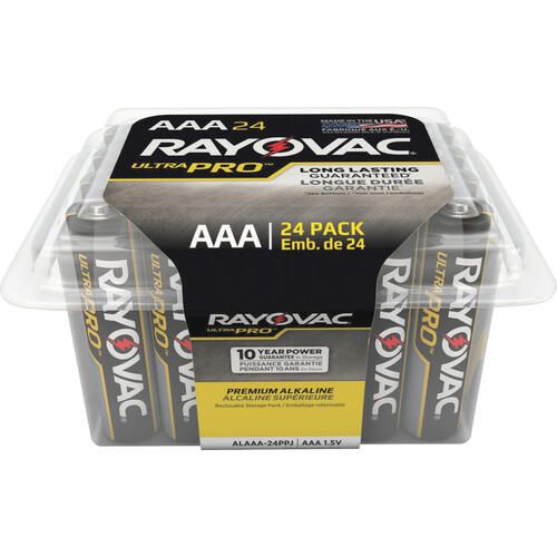 Rayovac Ultra Pro Alka Aaa Batteries Storage Pack Of 24