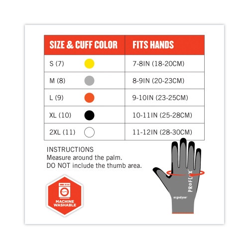 Ergodyne Proflex 7072 Ansi A7 Nitrile-Coated Cr Gloves, Gray, X-Large, Pair, Ships In 1-3 Business Days