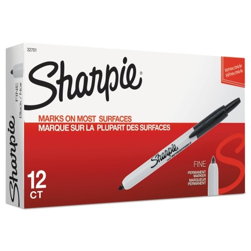 Sharpie Retractable Permanent Markers Fine Point Assorted Colors