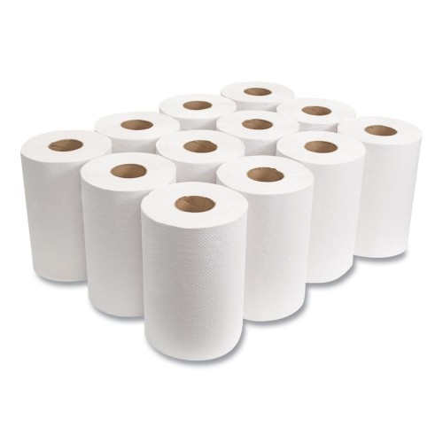 Morcon Paper Morsoft Universal Roll Towels, 8" X 350 Ft, White, 12 Rolls/Carton