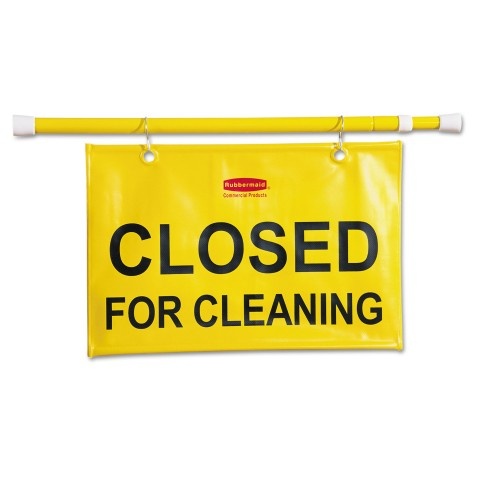 Rubbermaid Site Safety Hanging Sign, 50W X 1D X 13H, Yellow