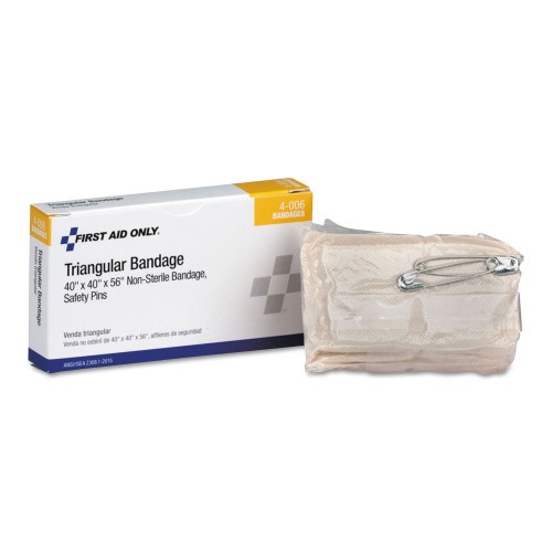 First Aid Only 24 Unit Ansi Class A+ Refill, 40" X 40" X 56" Muslin Triangular Bandage