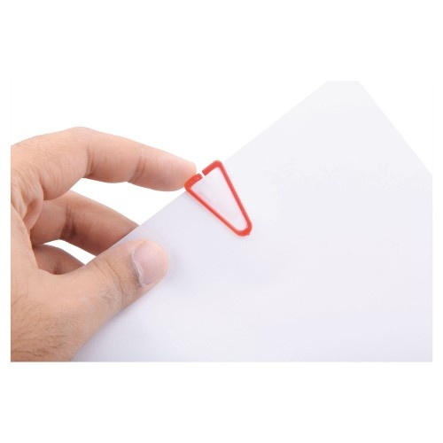 Baumgartens Plastiklips Paper Clips, Large, Smooth, Assorted Colors, 200/Box