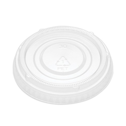 Supplycaddy Portion Cup Lids, Fits 2 Oz Portion Cups, Clear, 2,500/Carton