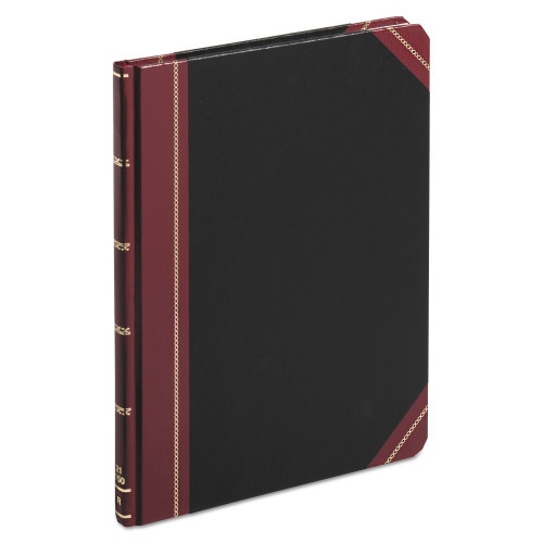 Boorum & Pease Extra-Durable Bound Book, Single-Page 5-Column Accounting, Black/Maroon/Gold Cover, 10.13 X 7.78 Sheets, 150 Sheets/Book