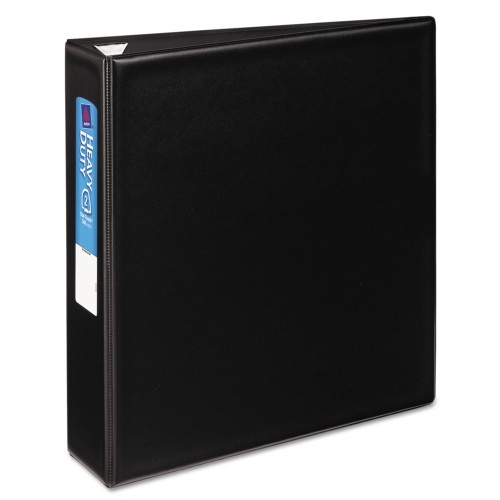 Avery Heavy-Duty Non-View Binder With Durahinge And One Touch Ezd Rings, 3 Rings, 2" Capacity, 11 X 8.5, Black