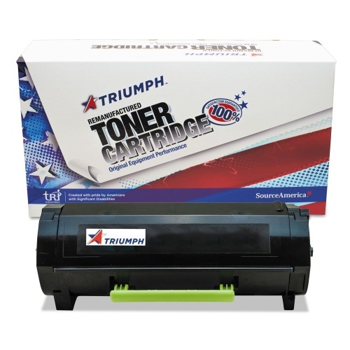 Triumph Remanufactured 50F0ua0 High-Yield Toner, 25,000 Page-Yield, Black