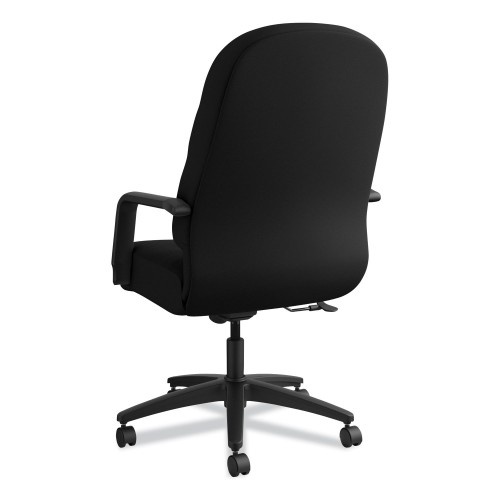 Hon Pillow-Soft 2090 Series Executive High-Back Swivel/Tilt Chair, Supports Up To 300 Lbs., Black Seat/Black Back, Black Base