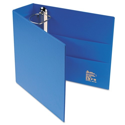 Avery Heavy-Duty Non-View Binder With Durahinge And Locking One Touch Ezd Rings, 3 Rings, 3" Capacity, 11 X 8.5, Blue