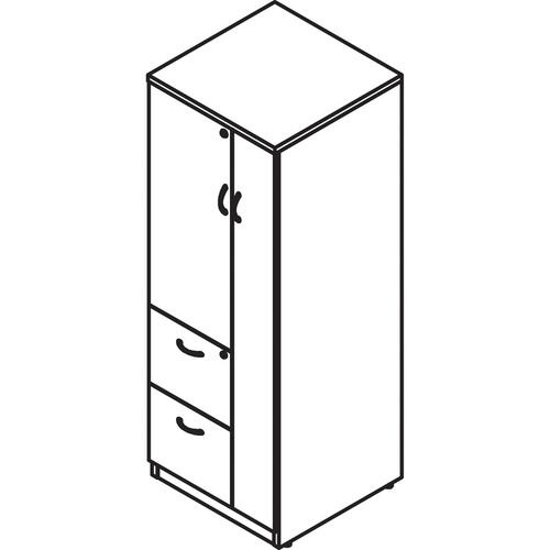 Lorell Essentials Storage Cabinet - 2-Drawer