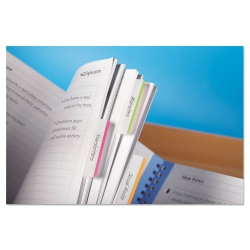 Post-It Lined Tabs, 1/5-Cut, Assorted Bright Colors, 2" Wide, 24/Pack
