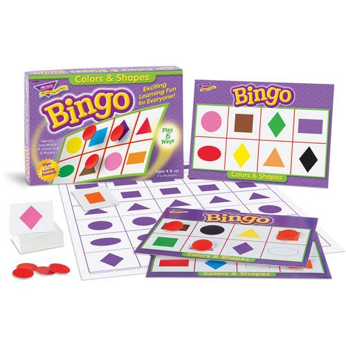 Trend Colors And Shapes Learner's Bingo Game
