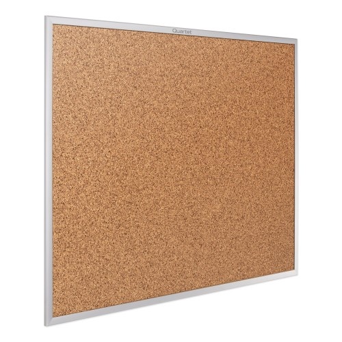 Quartet Classic Series Cork Bulletin Board, 96 X 48, Tan Surface, Silver Anodized Aluminum Frame